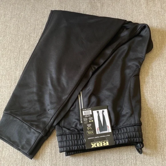 RBX Poly French Terry Black Jogger Size XXL. NWT. - Picture 3 of 11